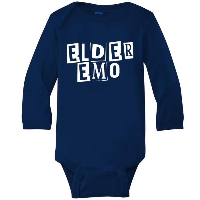 Elder Emo Goth Baby Long Sleeve Bodysuit