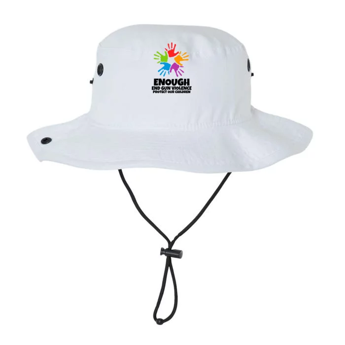 Enough End Gun Violence Protect Our Children Handprint Legacy Cool Fit Booney Bucket Hat