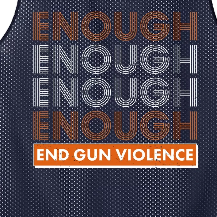 Enough End Gun Violence Mesh Reversible Basketball Jersey Tank