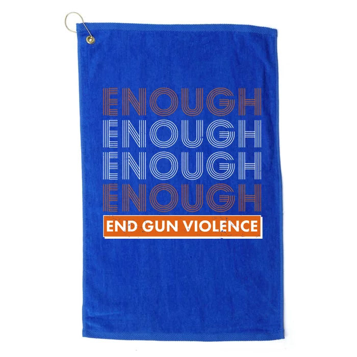 Enough End Gun Violence Platinum Collection Golf Towel