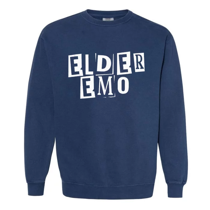 Elder Emo Goth Garment-Dyed Sweatshirt