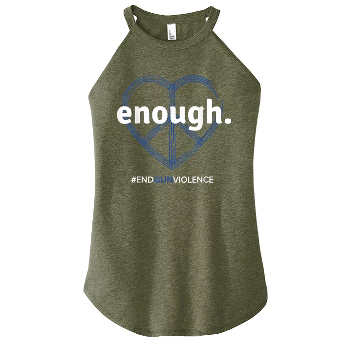 Enough End Gun Violence National Gun Violence Awareness Day Women’s Perfect Tri Rocker Tank