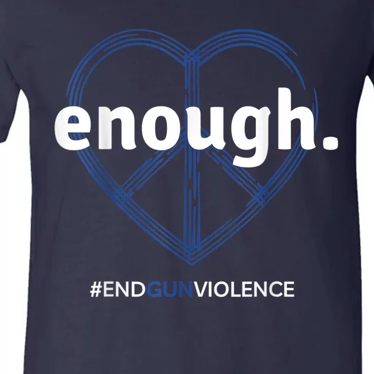 Enough End Gun Violence National Gun Violence Awareness Day V-Neck T-Shirt