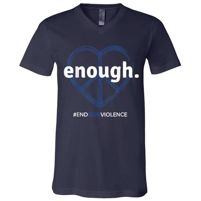 Enough End Gun Violence National Gun Violence Awareness Day V-Neck T-Shirt