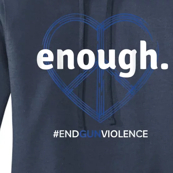 Enough End Gun Violence National Gun Violence Awareness Day Women's Pullover Hoodie