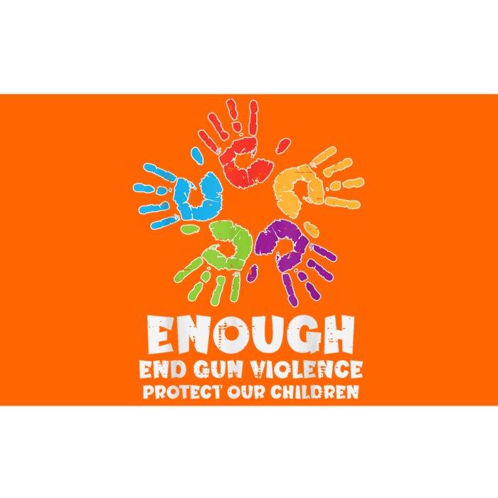 Enough End Gun Violence Protect Our Children Orange Mom Dad Bumper Sticker