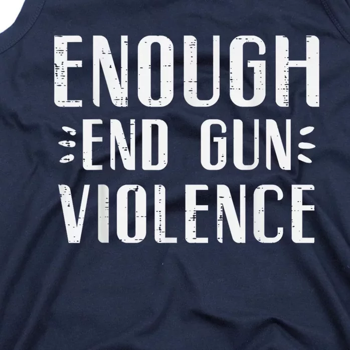 Enough End Gun Violence Awareness Orange Tank Top