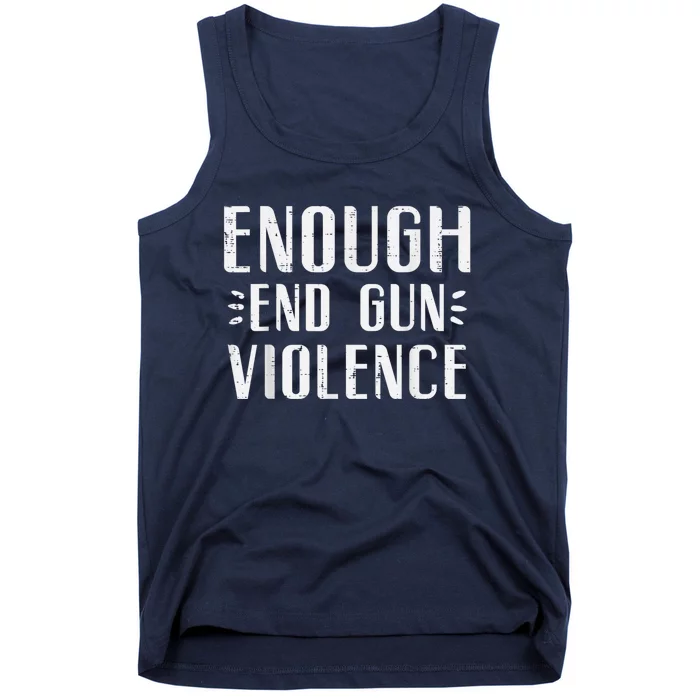 Enough End Gun Violence Awareness Orange Tank Top