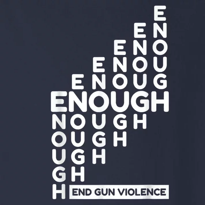 Enough End Gun Violence No Gun Awareness Day Wear Orange Toddler Long Sleeve Shirt