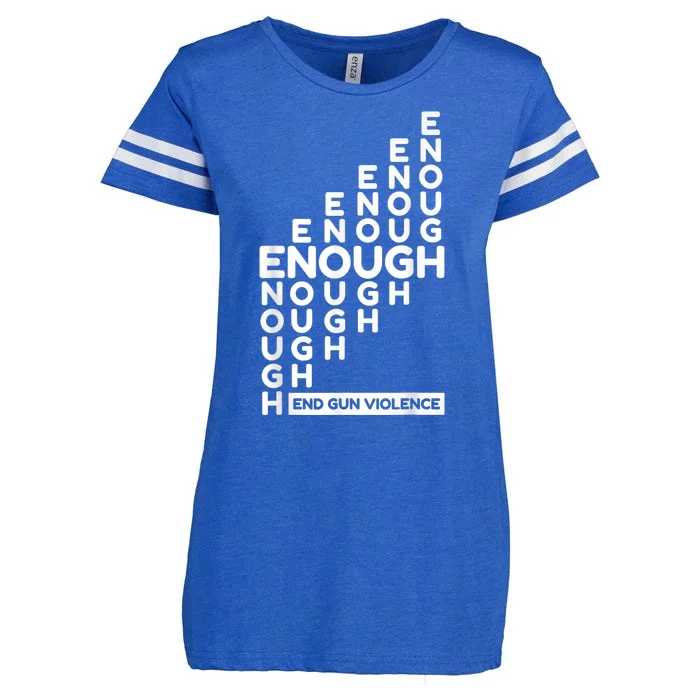 Enough End Gun Violence No Gun Awareness Day Wear Orange Enza Ladies Jersey Football T-Shirt