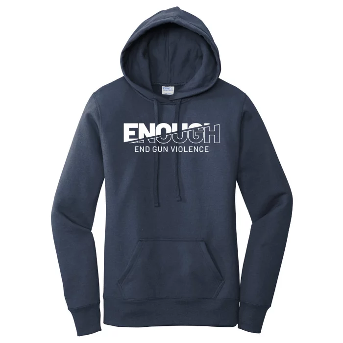 Enough End Gun Violence No Gun Awareness Day Wear Orange Women's Pullover Hoodie