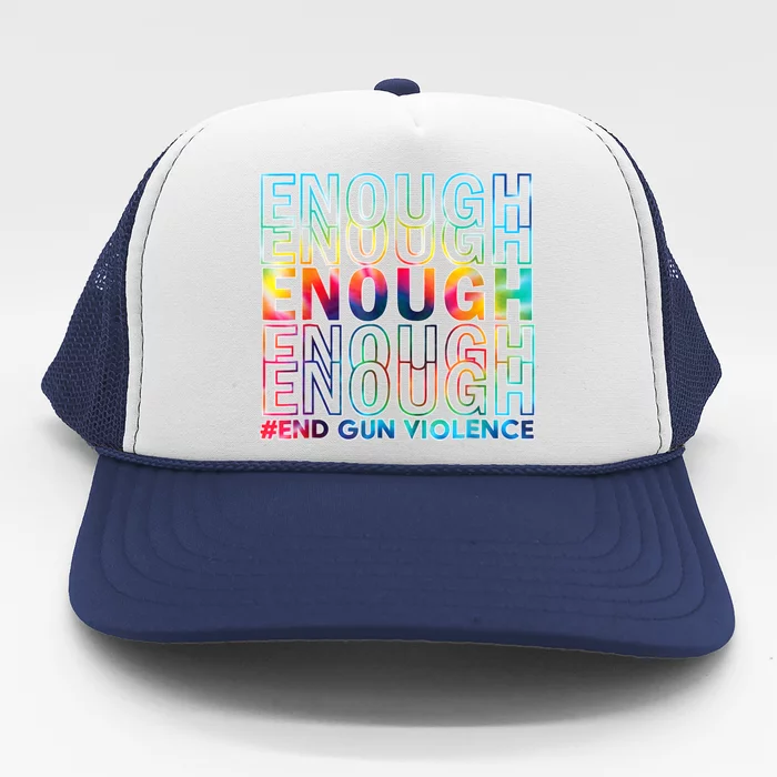 Enough End Gun Violence Awareness Day Wear Orange Trucker Hat