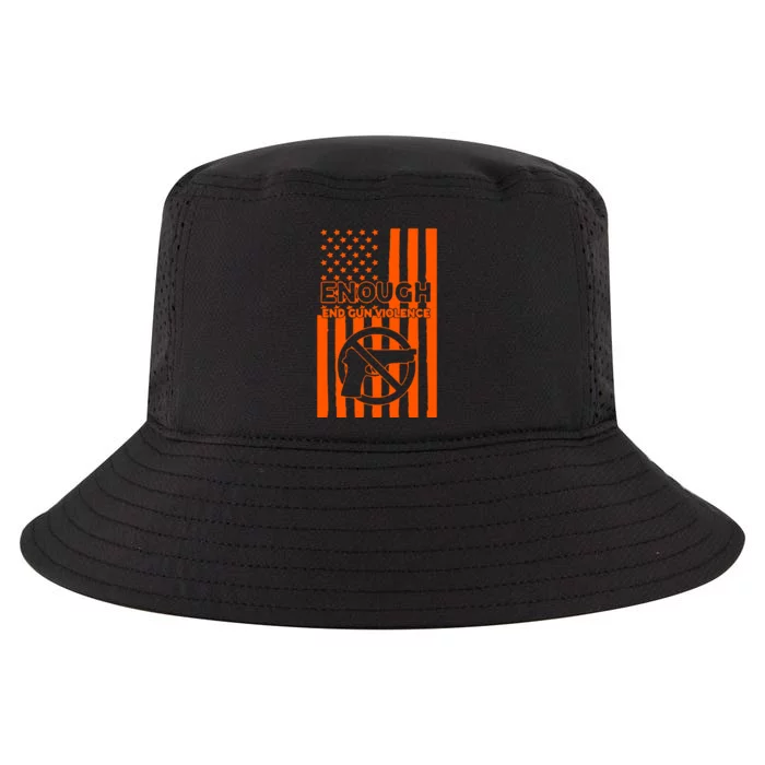 Enough End Gun Violence American Flag End Gun Cool Comfort Performance Bucket Hat