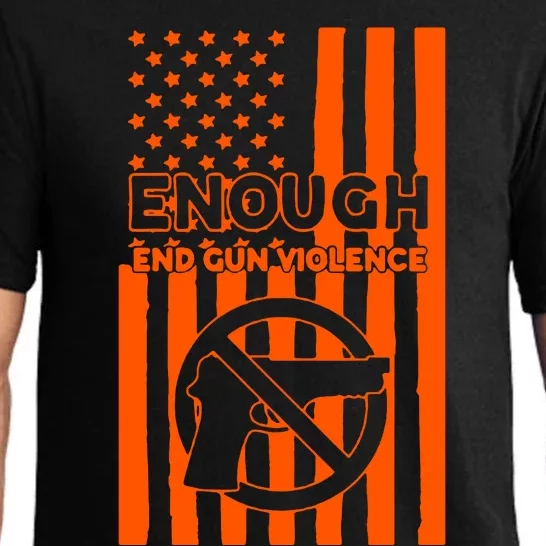 Enough End Gun Violence American Flag End Gun Pajama Set