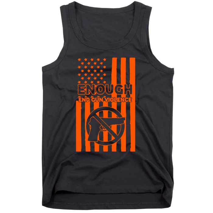 Enough End Gun Violence American Flag End Gun Tank Top