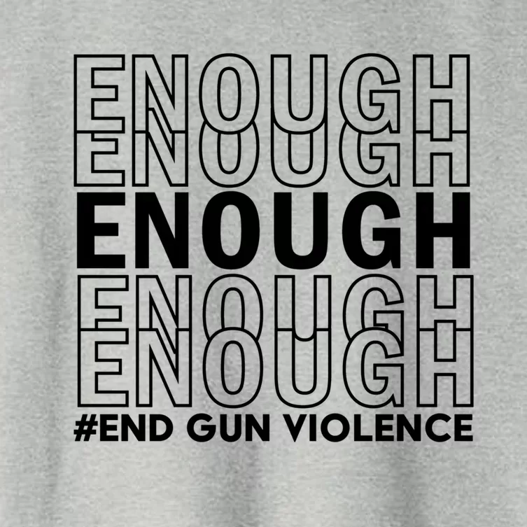 Enough End Gun Violence Awareness Day Wear Orange Gift Women's Crop Top Tee