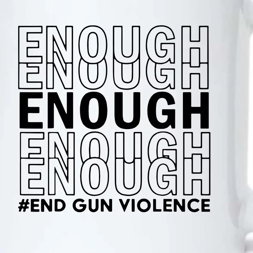 Enough End Gun Violence Awareness Day Wear Orange No To Violence Black Color Changing Mug