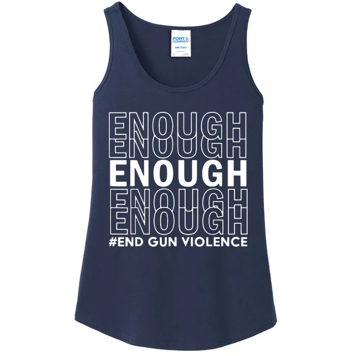 Enough End Gun Violence Awareness Day Wear Orange No To Violence Ladies Essential Tank