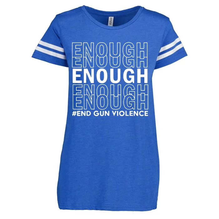 Enough End Gun Violence Awareness Day Wear Orange No To Violence Enza Ladies Jersey Football T-Shirt