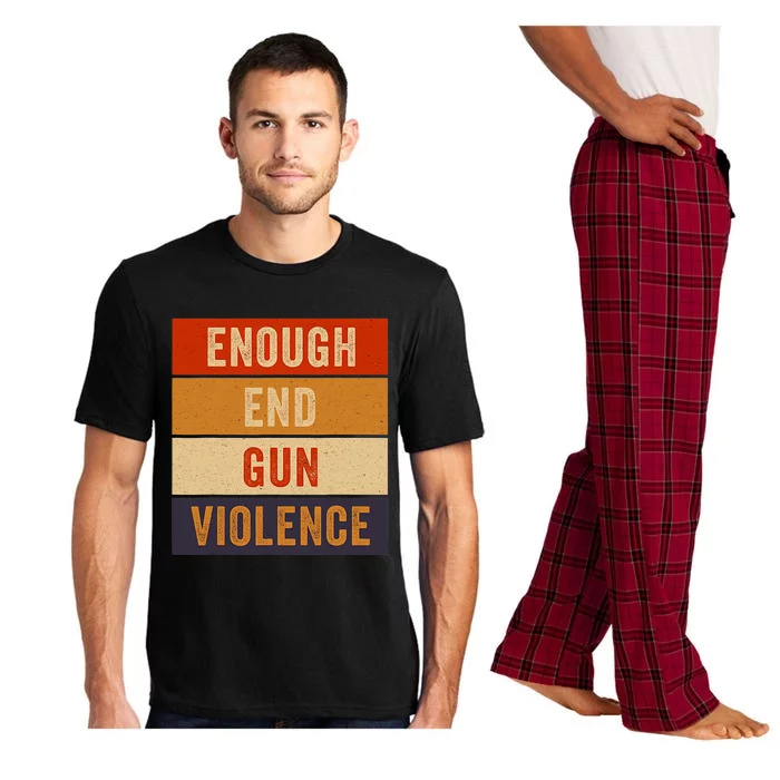 Enough End Gun Violence Awareness Day Wear Orange Pajama Set