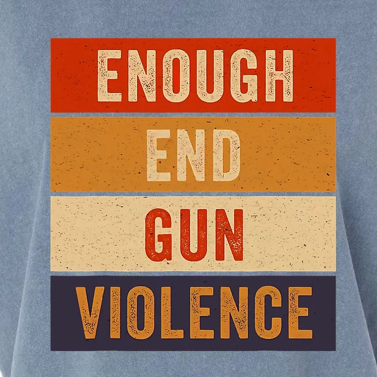 Enough End Gun Violence Awareness Day Wear Orange Garment-Dyed Women's Muscle Tee