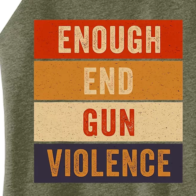 Enough End Gun Violence Awareness Day Wear Orange Women’s Perfect Tri Rocker Tank