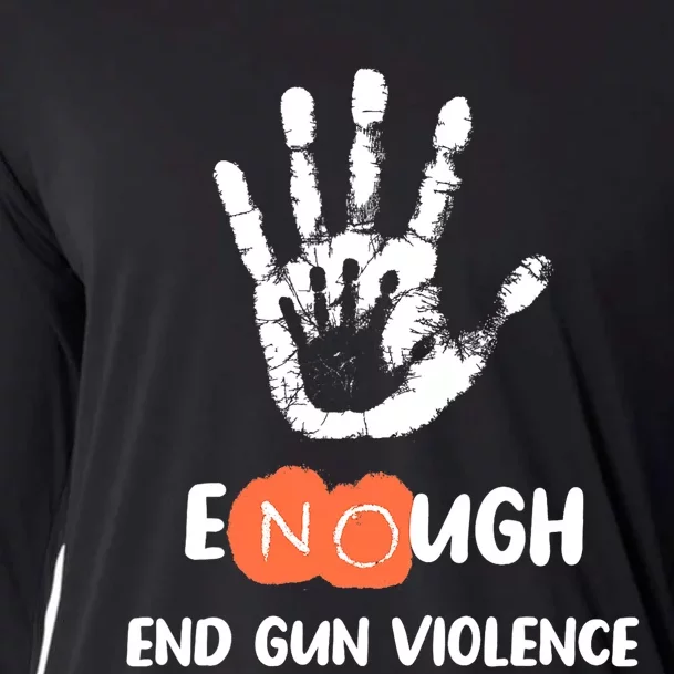 Enough End Gun Violence No Gun Anti Violence No Gun Cooling Performance Long Sleeve Crew