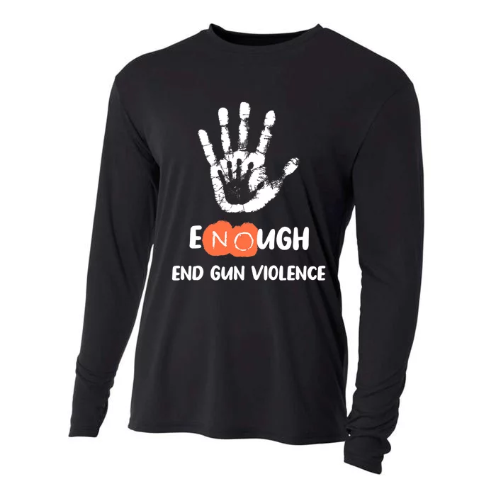 Enough End Gun Violence No Gun Anti Violence No Gun Cooling Performance Long Sleeve Crew