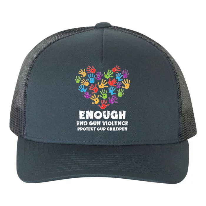 Enough End Gun Violence Protect Our Children Orange Mom Dad Yupoong Adult 5-Panel Trucker Hat