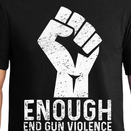 Enough End Gun Violence No Gun Awareness Day Wear Orange Pajama Set