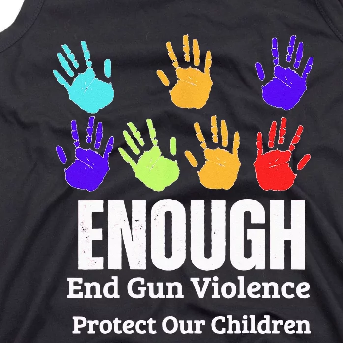 Enough End Gun Violence Protect Our Children Wear Orange Tank Top