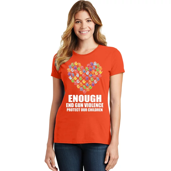 Enough End Gun Violence Protect Our Children In June We Wear Orange Women's T-Shirt