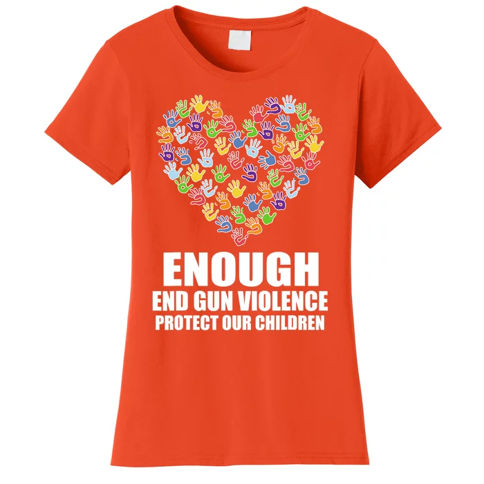 Enough End Gun Violence Protect Our Children In June We Wear Orange Women's T-Shirt