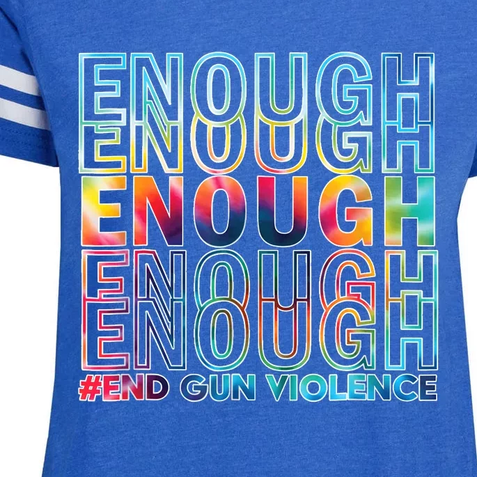 Enough End Gun Violence Awareness Day Wear Orange Enza Ladies Jersey Football T-Shirt