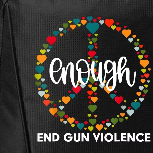 Enough End Gun Violence Awareness Day Wear Orange City Backpack