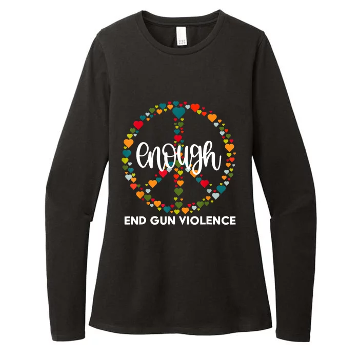 Enough End Gun Violence Awareness Day Wear Orange Womens CVC Long Sleeve Shirt