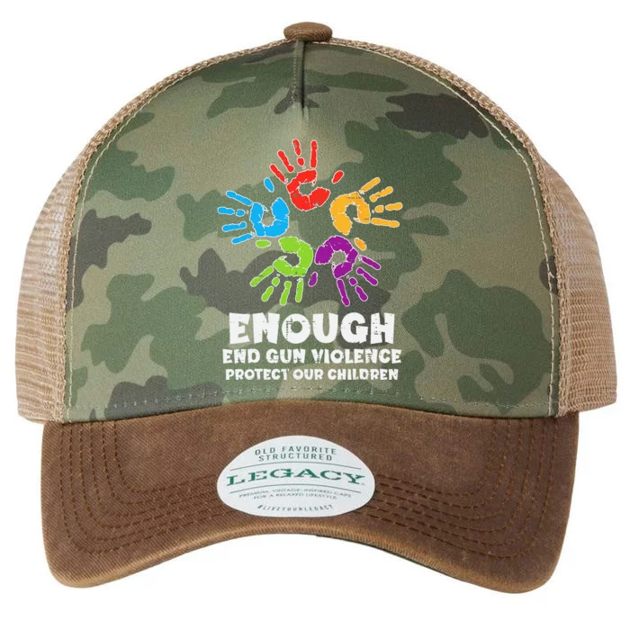 Enough End Gun Violence Protect Our Children Orange Mom Dad Legacy Tie Dye Trucker Hat