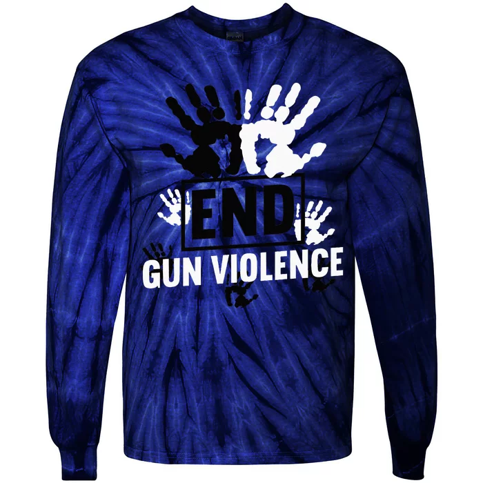 Enough End Gun Violence Awareness Day In June Wear Orange Tie-Dye Long Sleeve Shirt