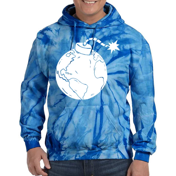 Environtalist Earth Gift Global Warming Climate Change Gift Tie Dye Hoodie