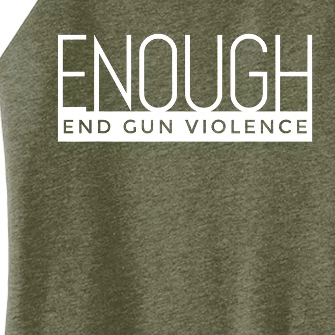 Enough End Gun Violence No Gun Awareness Day Wear Orange Women’s Perfect Tri Rocker Tank