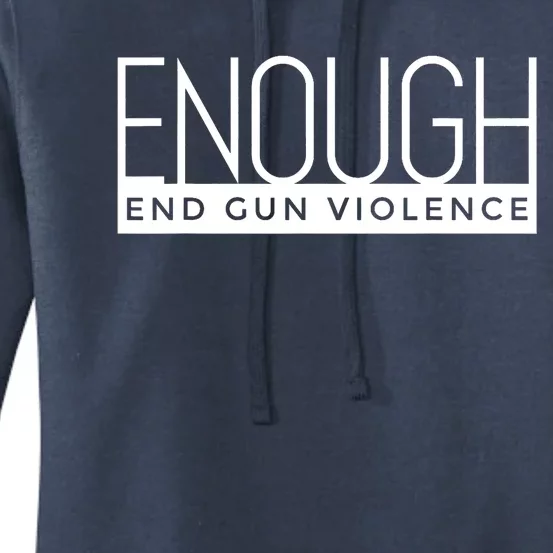 Enough End Gun Violence No Gun Awareness Day Wear Orange Women's Pullover Hoodie