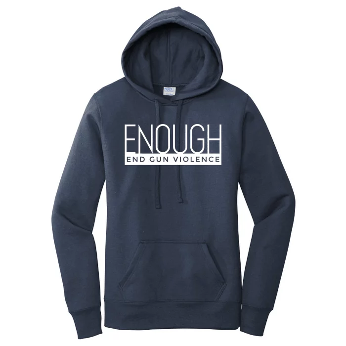 Enough End Gun Violence No Gun Awareness Day Wear Orange Women's Pullover Hoodie