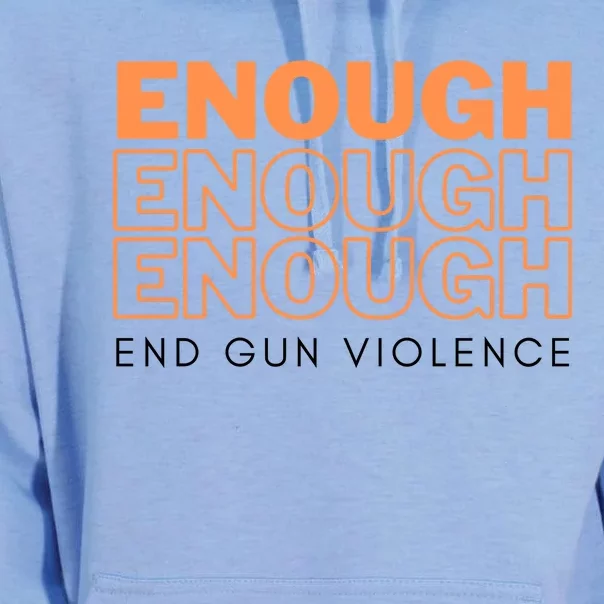 Enough End Gun Violence Unisex Surf Hoodie