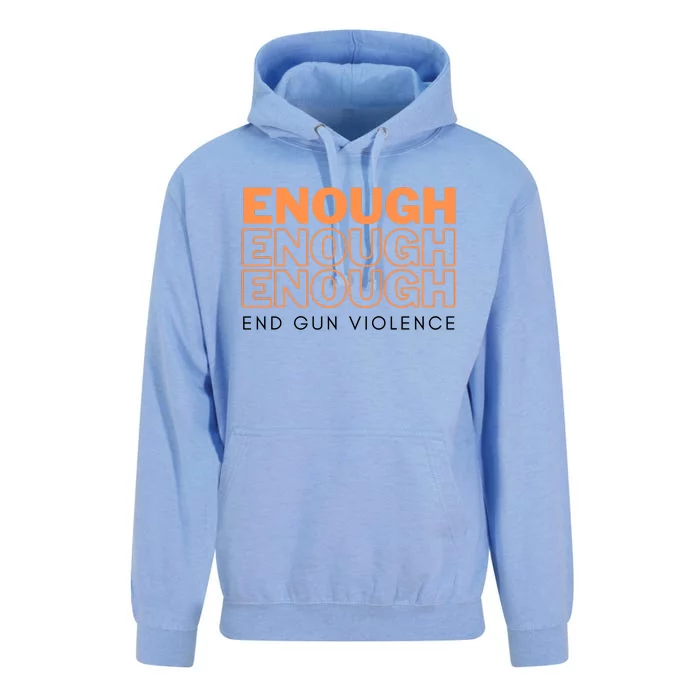 Enough End Gun Violence Unisex Surf Hoodie