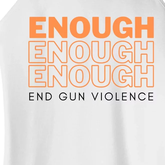 Enough End Gun Violence Women’s Perfect Tri Rocker Tank