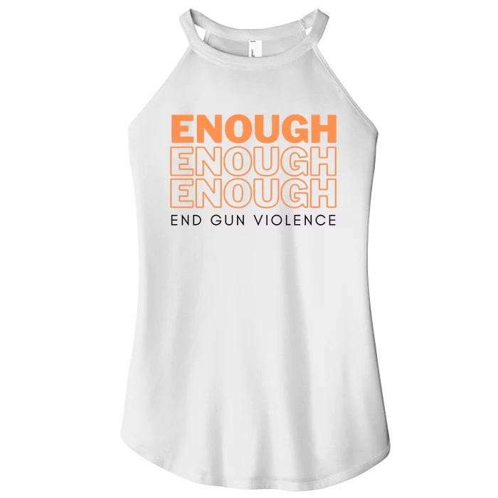 Enough End Gun Violence Women’s Perfect Tri Rocker Tank