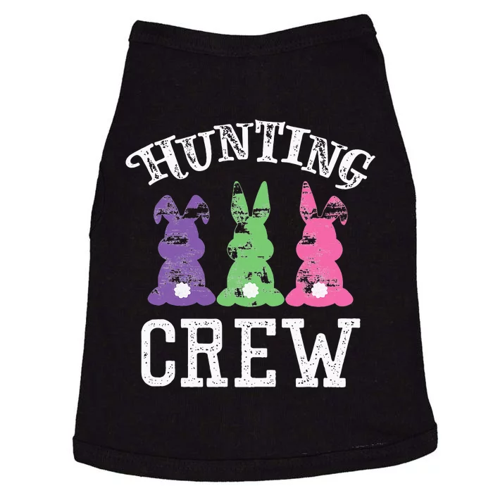 Easter Egg Hunting Crew Cute Funny Bunny Doggie Tank