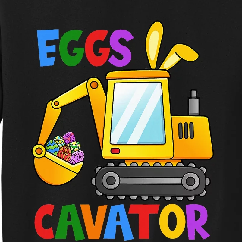 Eggscavator Egg Hunting Boy Excavator Easter Tall Sweatshirt