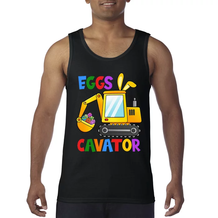 Eggscavator Egg Hunting Boy Excavator Easter Tank Top