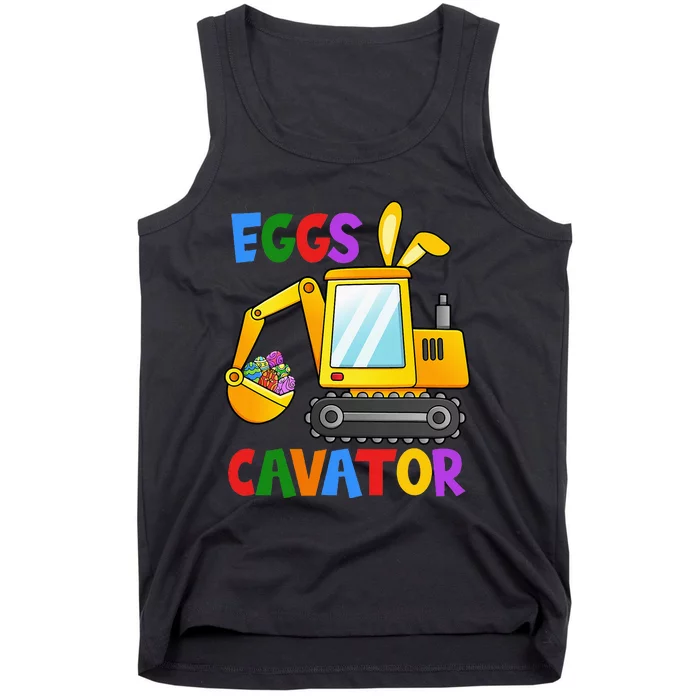 Eggscavator Egg Hunting Boy Excavator Easter Tank Top